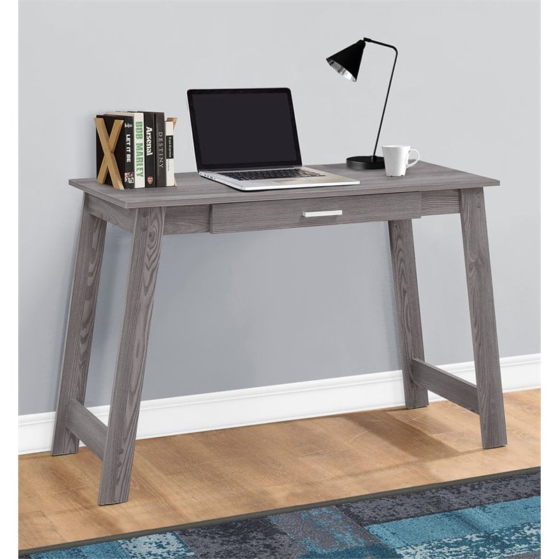 Computer Desk Home Office Laptop Storage Drawers Work Laminate Grey