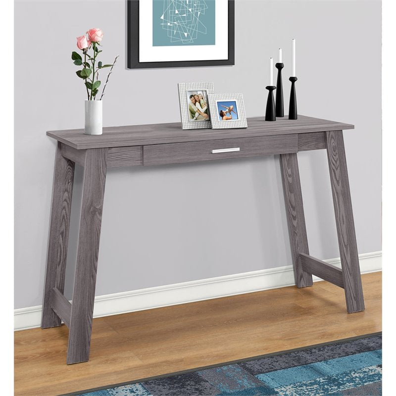 Computer Desk Home Office Laptop Storage Drawers Work Laminate Grey