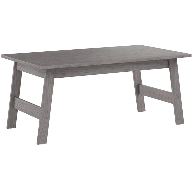 Table Set 3pcs Set Coffee End Side Accent Living Room Laminate Grey