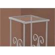 Accent Table Side End Nightstand Lamp Living Room Bedroom Metal Grey