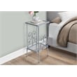 Accent Table Side End Nightstand Lamp Living Room Bedroom Metal Grey