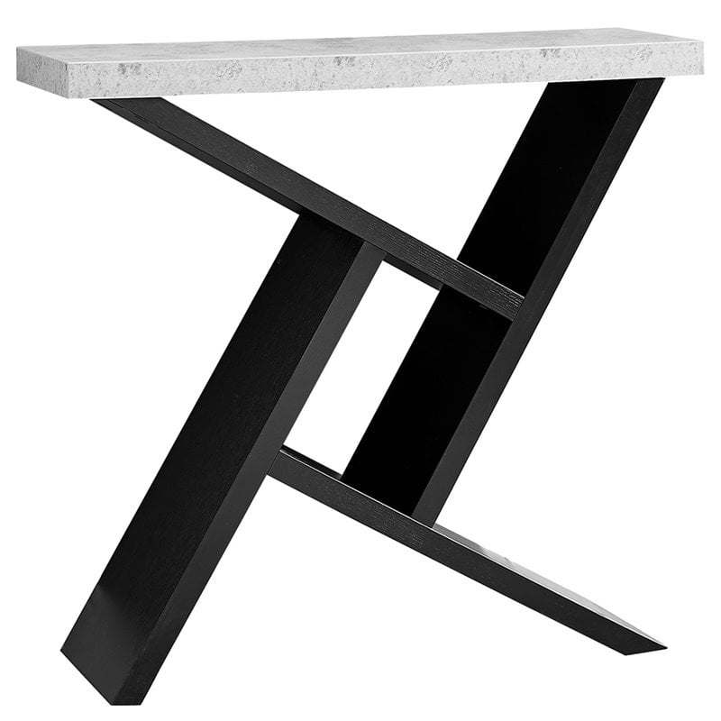 Accent Table Console Entryway Narrow Sofa Bedroom Laminate Grey