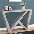 Accent Table Console Entryway Narrow Sofa Bedroom Laminate Grey