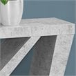 Accent Table Console Entryway Narrow Sofa Bedroom Laminate Grey