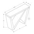 Accent Table Console Entryway Narrow Sofa Bedroom Laminate Grey