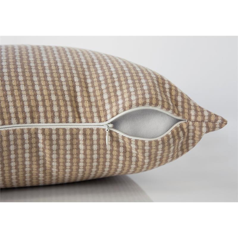 Pillows Set Of 2 Accent Sofa Couch Bedroom Polyester Brown