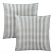 Pillows Set Of 2 18 X 18 Square Accent Sofa Couch Bedroom Polyester Blue