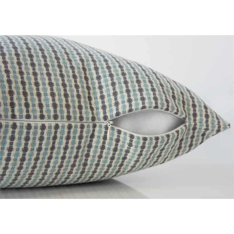 Pillows Set Of 2 18 X 18 Square Accent Sofa Couch Bedroom Polyester Blue