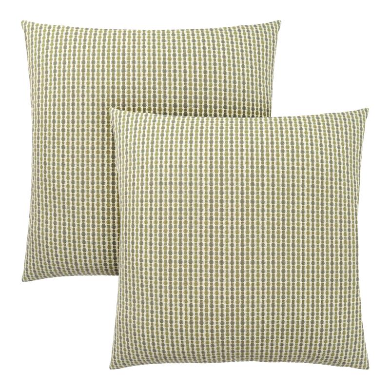 Pillows Set Of 2 Accent Sofa Couch Bedroom Polyester Green
