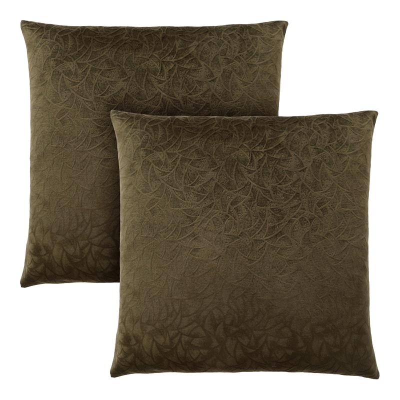 Pillows Set Of 2 Accent Sofa Couch Bedroom Polyester Green