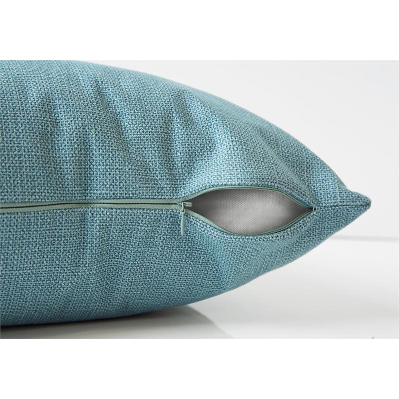 Pillows 18 X 18 Square Accent Sofa Couch Bedroom Polyester Blue