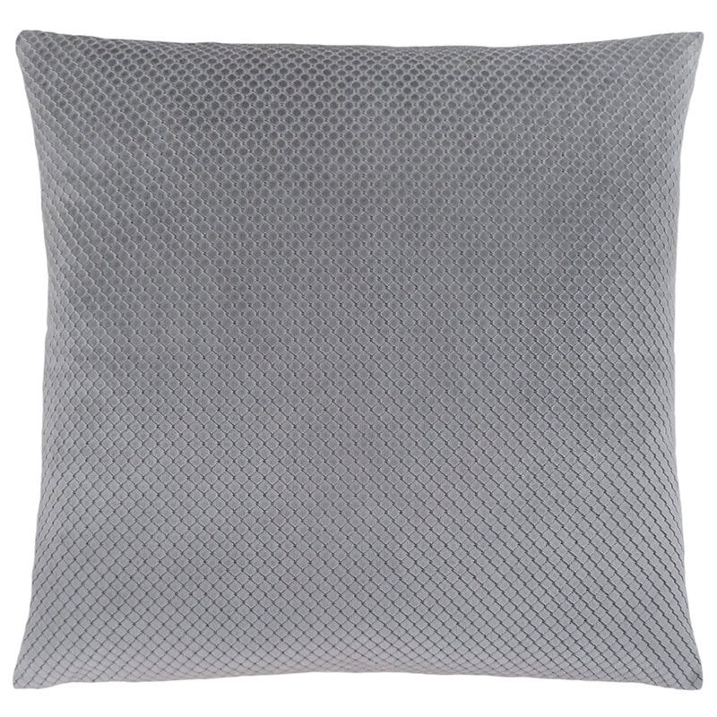 Pillows 18 X 18 Square Accent Sofa Couch Bedroom Polyester Grey