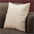 Pillows 18 X 18 Square Accent Sofa Couch Bedroom Polyester Beige