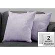 Pillows Set Of 2 Accent Sofa Couch Bedroom Polyester Purple