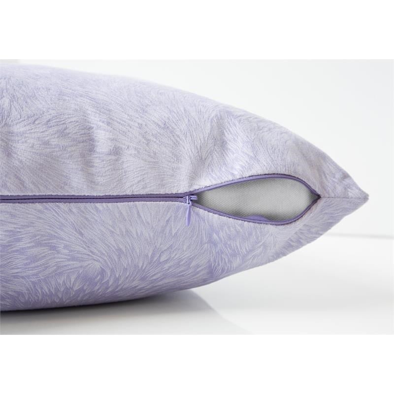 Pillows Set Of 2 Accent Sofa Couch Bedroom Polyester Purple