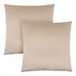Pillows Set Of 2 18 X 18 Square Accent Sofa Couch Bedroom Polyester Gold