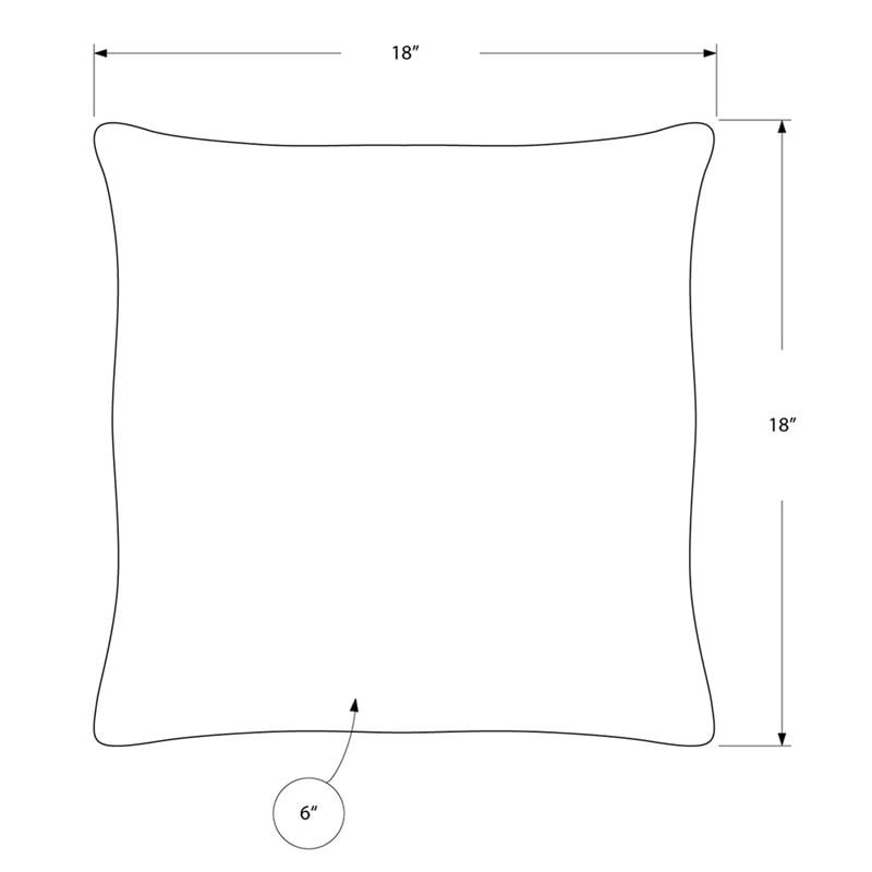 Pillows Set Of 2 18 X 18 Square Accent Sofa Couch Bedroom Polyester Pink