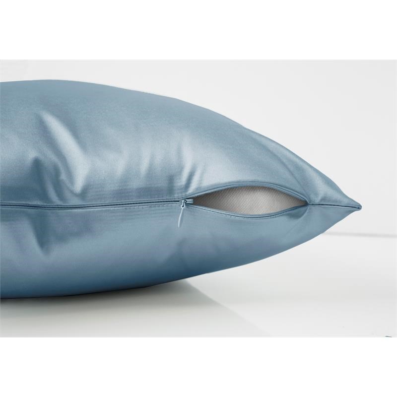 Pillows 18 X 18 Square Accent Sofa Couch Bedroom Polyester Blue