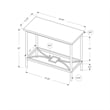 Accent Table Side End Narrow Small 2 Tier Bedroom Metal Brown