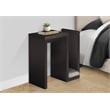 Accent Table Side End Narrow Small Living Room Bedroom Laminate Brown