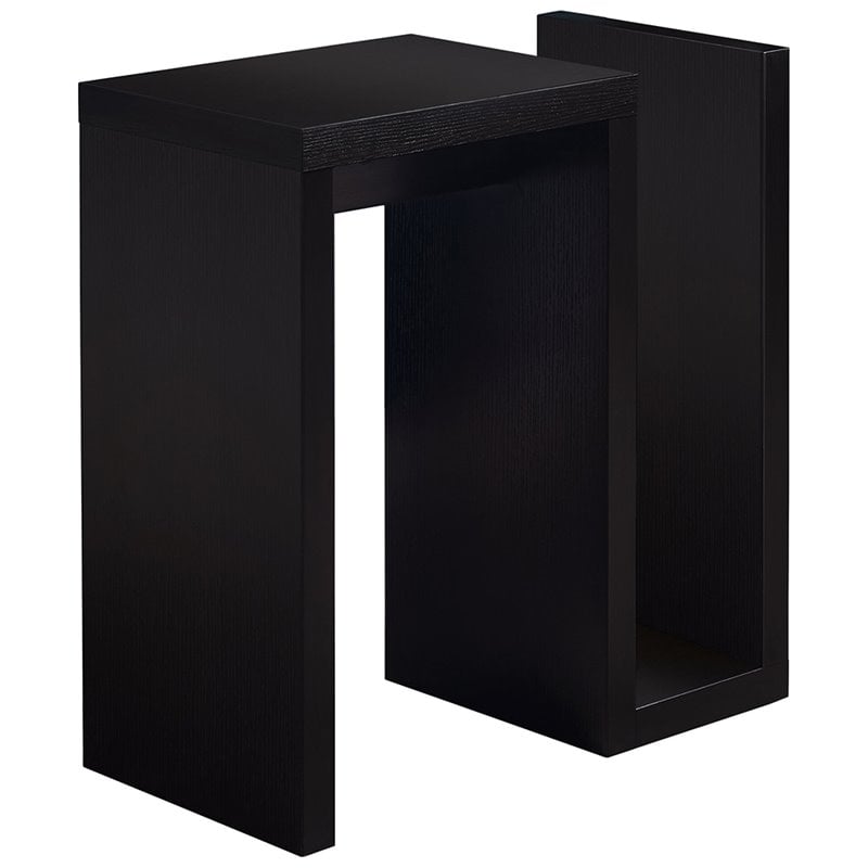 Accent Table Side End Narrow Small Living Room Bedroom Laminate Brown
