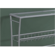 Accent Table Console Entryway Narrow Sofa Bedroom Metal Silver