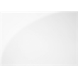 Accent Table C-shaped End Side Snack Bedroom Metal Glossy White