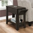 Accent Table Side End Storage Lamp Living Room Bedroom Laminate Brown