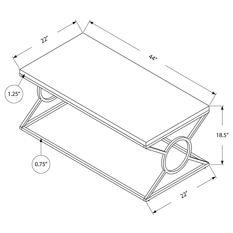 Coffee Table Accent Cocktail Living Room 44