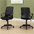 Office Chair Swivel Ergonomic Armrests Computer Desk Work Metal Black