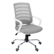 Office Chair Swivel Ergonomic Armrests Computer Desk Work Metal White