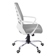 Office Chair Swivel Ergonomic Armrests Computer Desk Work Metal White