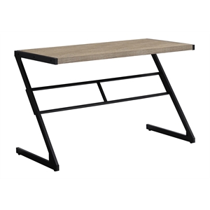 Computer Desk Home Office Laptop 48&quotL Work Metal Laminate Brown Black