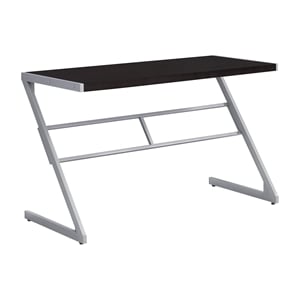 Computer Desk Home Office Laptop 48&quotL Work Metal Laminate Brown Grey