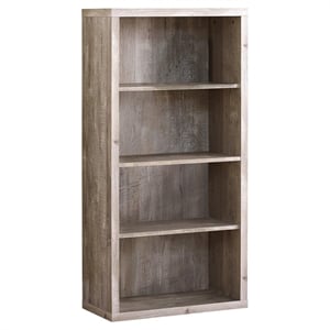 Bookshelf Bookcase Etagere 5 Tier 48&quotH Office Bedroom Laminate Beige
