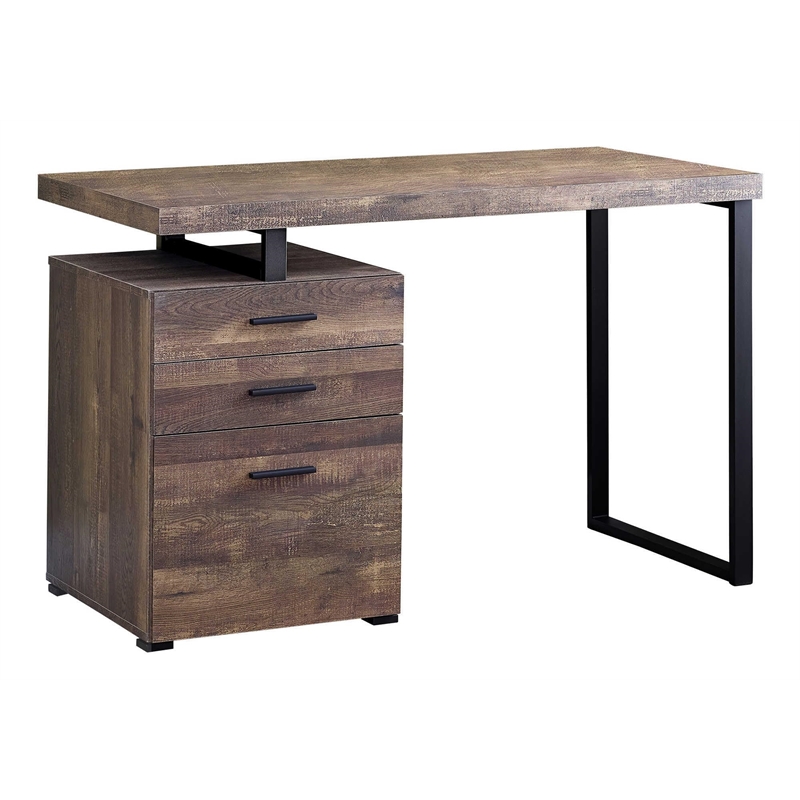 Computer Desk Home Office Laptop Storage Drawers 48