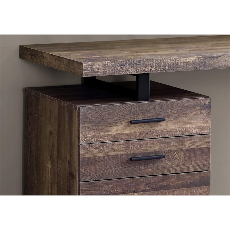 Computer Desk Home Office Laptop Storage Drawers 48