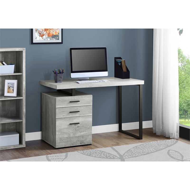 Computer Desk Home Office Laptop Storage Drawers 48