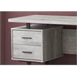 Computer Desk Home Office Laptop Storage Drawers 60