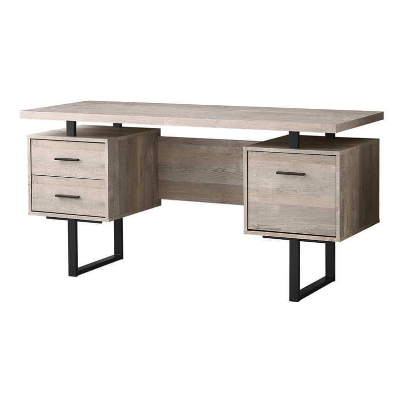 Computer Desk Home Office Laptop Storage Drawers 60