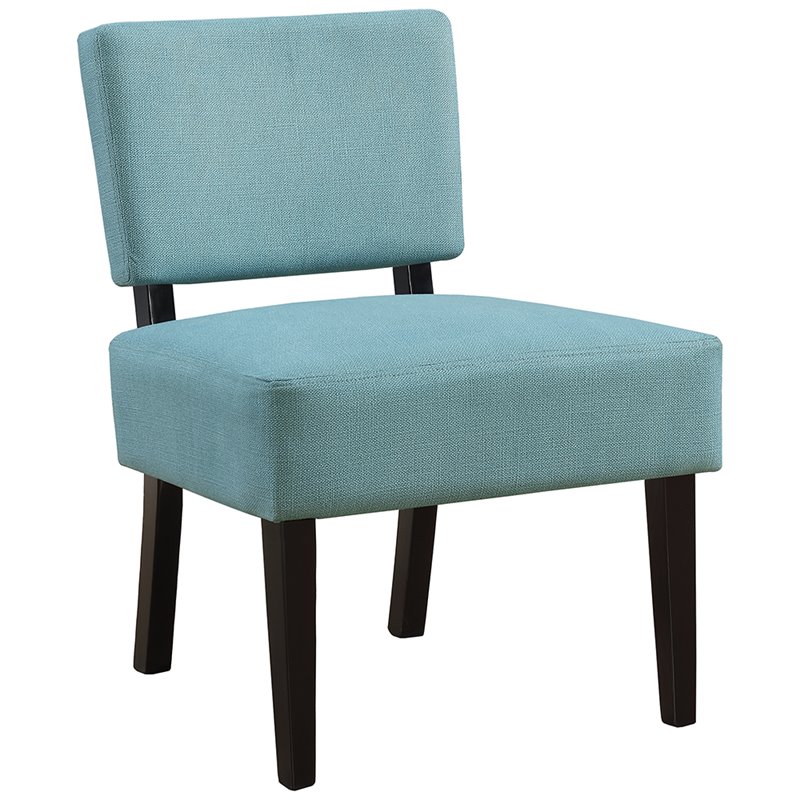 Monarch Slipper Chair in Teal and Black Cymax Business