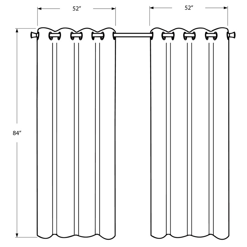 Curtain Panel 2pcs Set 54