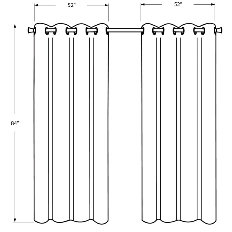 Curtain Panel 2pcs Set 54