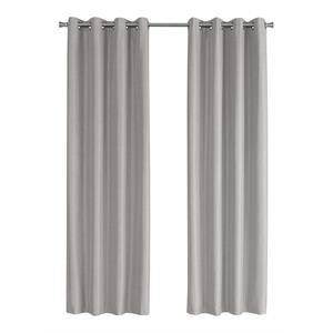 monarch blackout curtain panel in silver (set of 2)