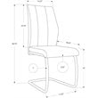 Dining Chair Set Of 2 Side Upholstered Kitchen Dining Room Fabric Grey