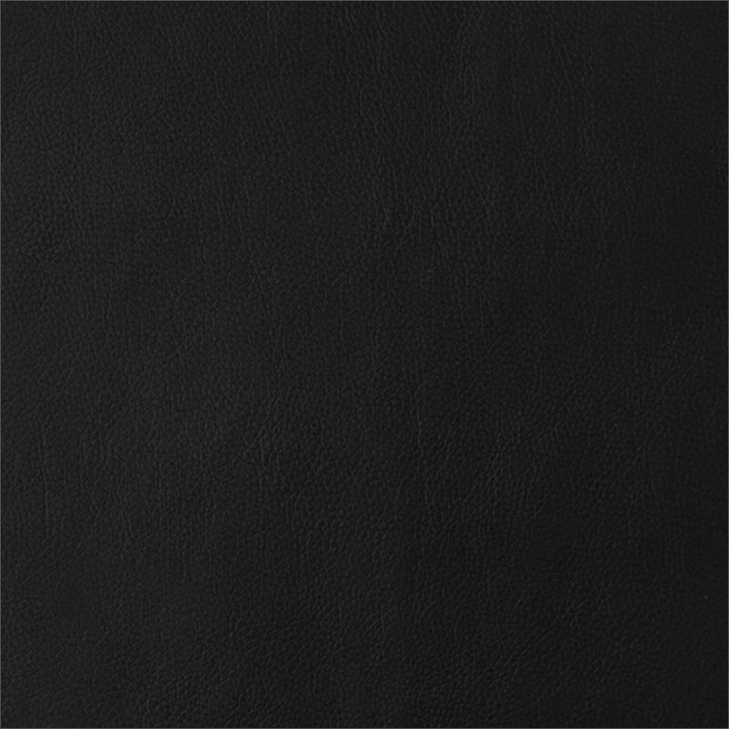 Dining Chair Set Of 2 Side Upholstered Kitchen Pu Leather Look Black