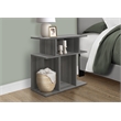 Accent Table Side End Nightstand Lamp Living Room Bedroom Laminate Grey