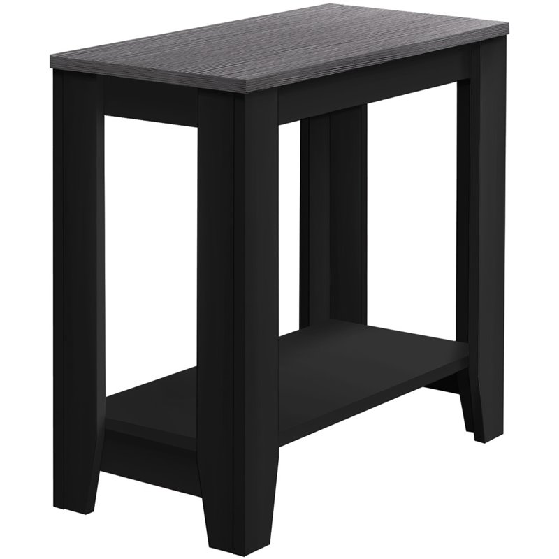 Accent Table Side End Nightstand Lamp Living Room Bedroom Laminate Black