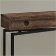 Accent Table Console Entryway Narrow Sofa Bedroom Metal Brown