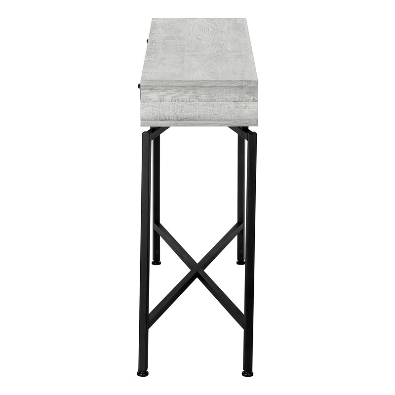 Accent Table Console Entryway Narrow Sofa Living Room Bedroom Metal Grey